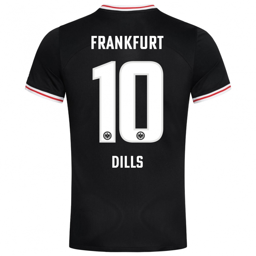 Damen Marvin Dills #10 Schwarz Auswärtstrikot Trikot 2023/24 T-Shirt Schweiz