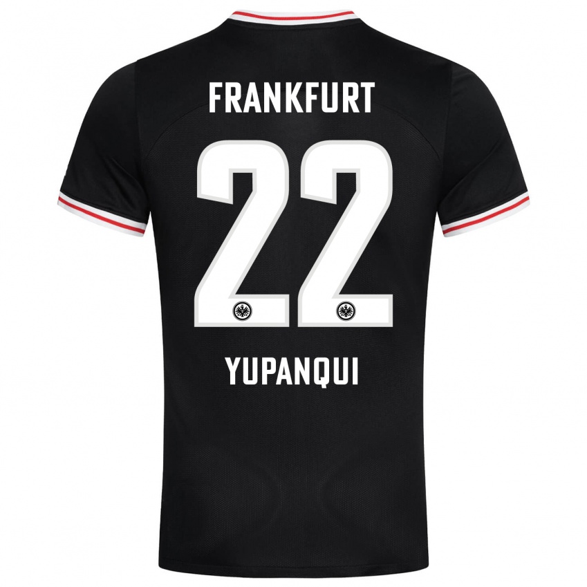 Damen Philipp Eisele Yupanqui #22 Schwarz Auswärtstrikot Trikot 2023/24 T-Shirt Schweiz