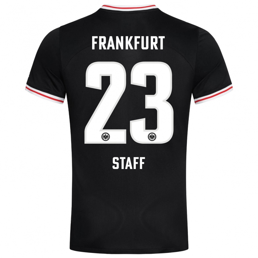 Damen Alexander Staff #23 Schwarz Auswärtstrikot Trikot 2023/24 T-Shirt Schweiz