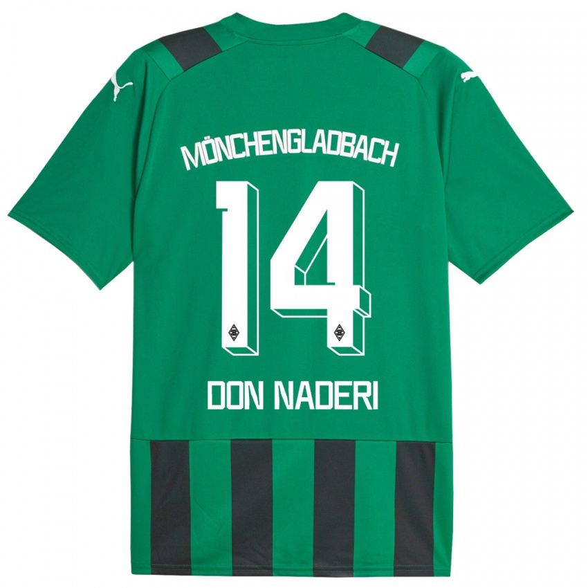 Damen Ryan Don Naderi #14 Schwarz Grün Auswärtstrikot Trikot 2023/24 T-Shirt Schweiz