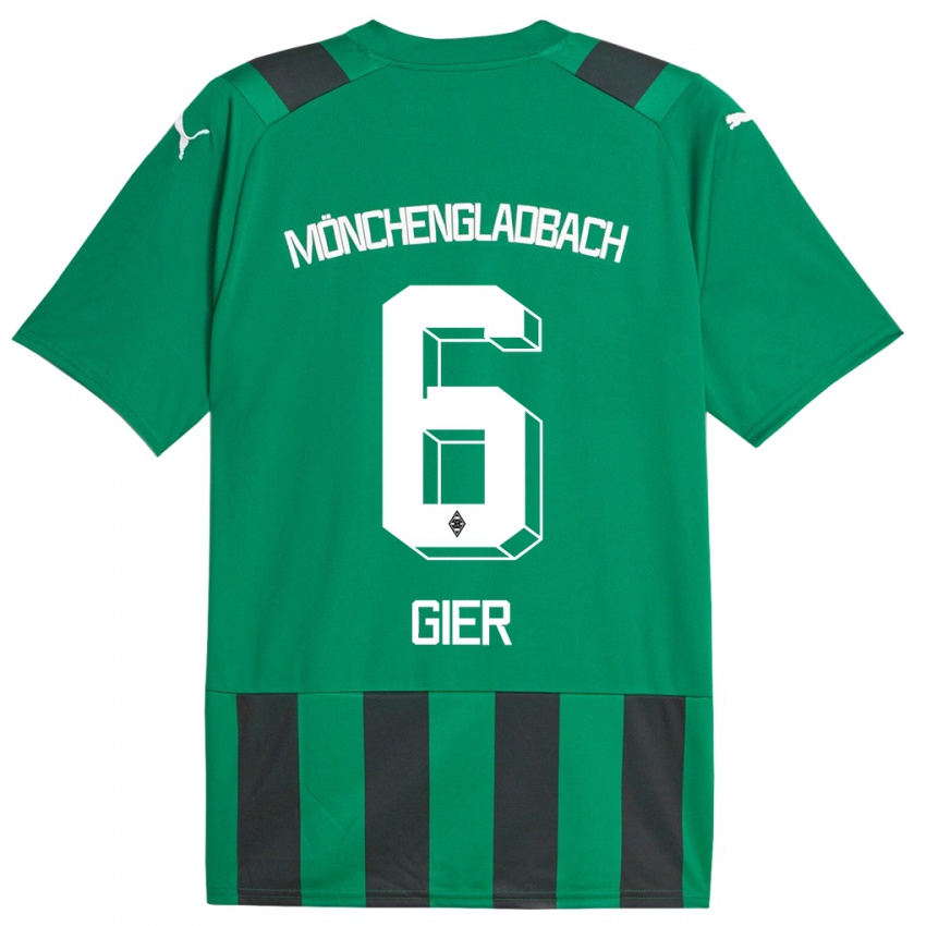 Damen Madeline Gier #6 Schwarz Grün Auswärtstrikot Trikot 2023/24 T-Shirt Schweiz