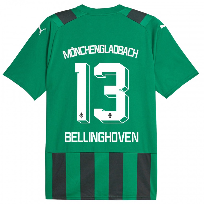 Damen Christina Bellinghoven #13 Schwarz Grün Auswärtstrikot Trikot 2023/24 T-Shirt Schweiz