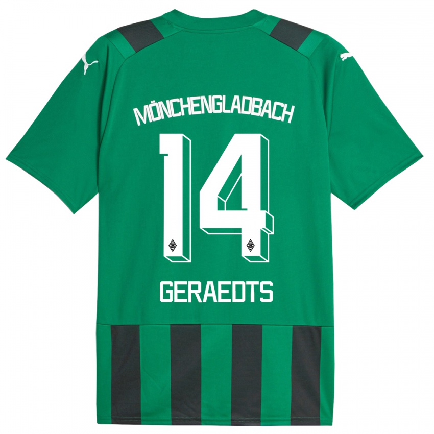 Damen Kelsey Geraedts #14 Schwarz Grün Auswärtstrikot Trikot 2023/24 T-Shirt Schweiz