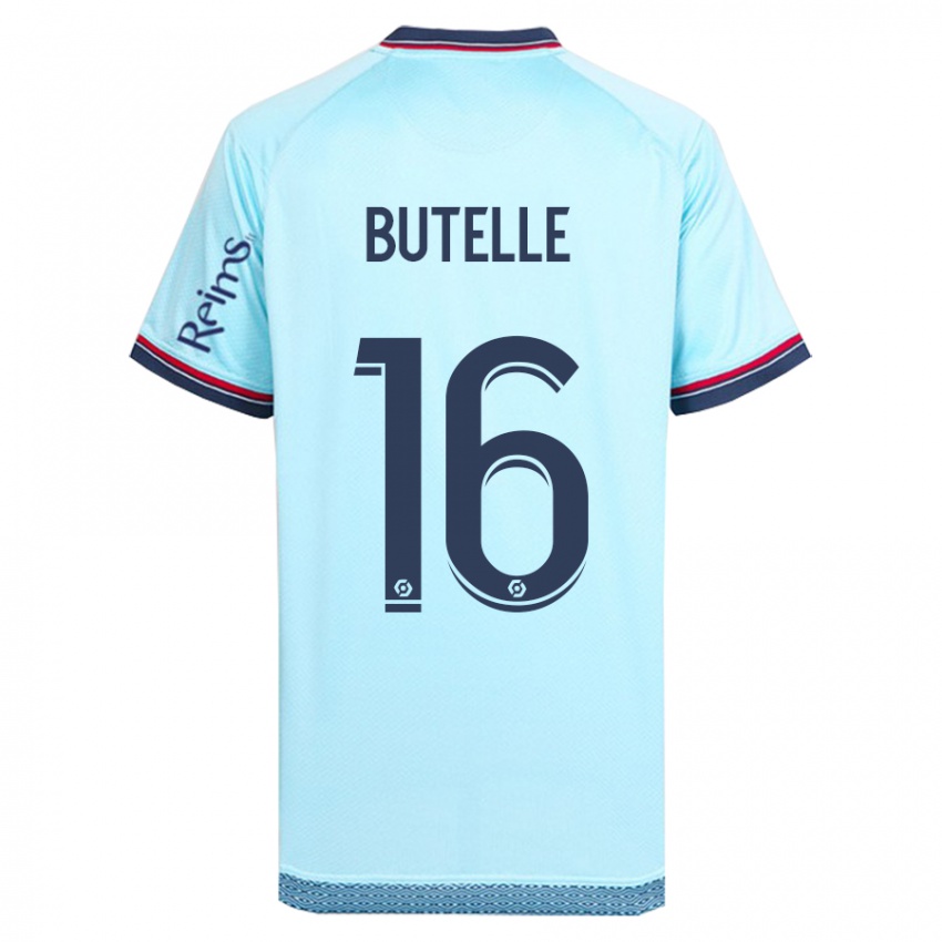 Femme Maillot Ludovic Butelle #16 Bleu Ciel Tenues Extérieur 2023/24 T-Shirt Suisse