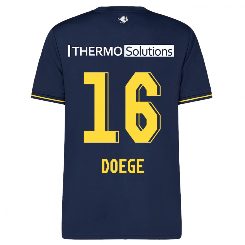 Damen Leonie Doege #16 Marine Auswärtstrikot Trikot 2023/24 T-Shirt Schweiz