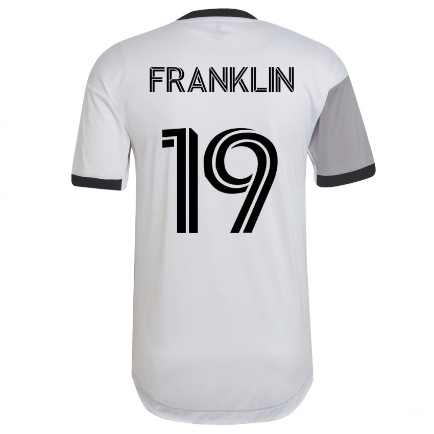 Damen Kobe Franklin #19 Weiß Auswärtstrikot Trikot 2023/24 T-Shirt Schweiz