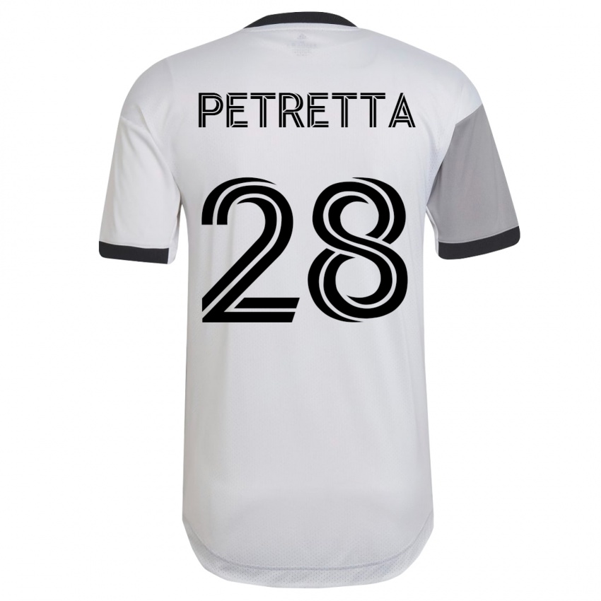 Damen Raoul Petretta #28 Weiß Auswärtstrikot Trikot 2023/24 T-Shirt Schweiz
