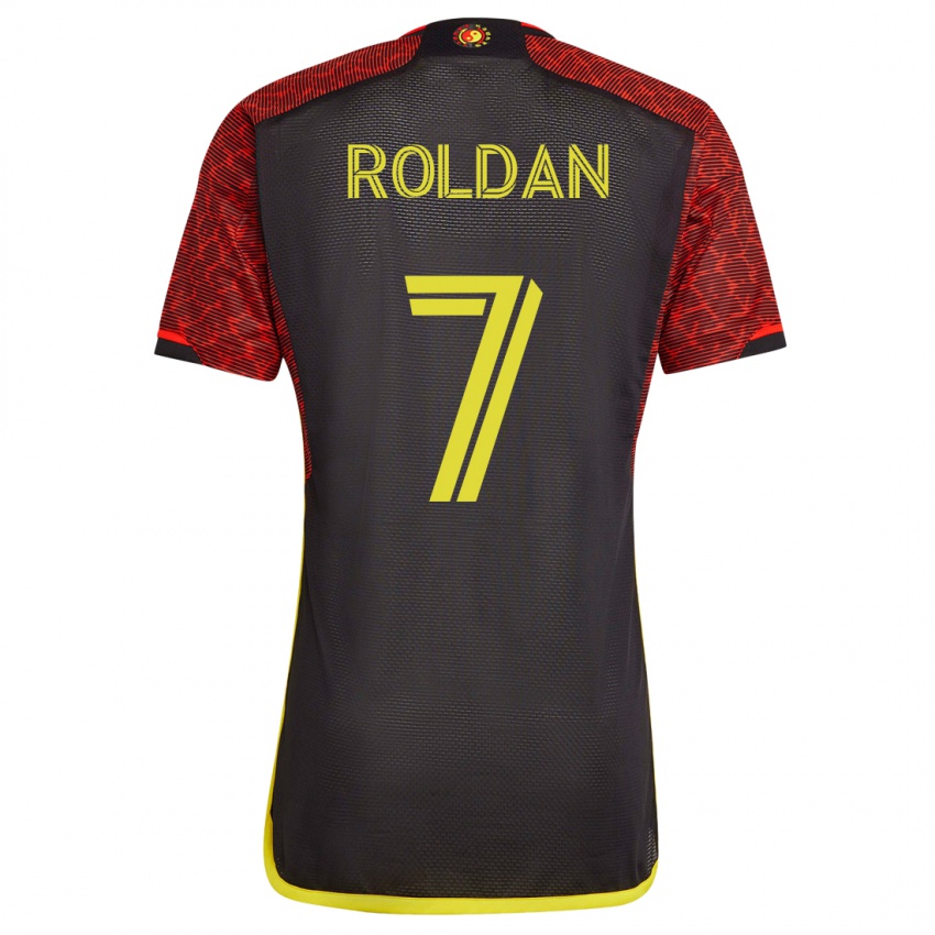 Damen Cristian Roldán #7 Orangefarben Auswärtstrikot Trikot 2023/24 T-Shirt Schweiz