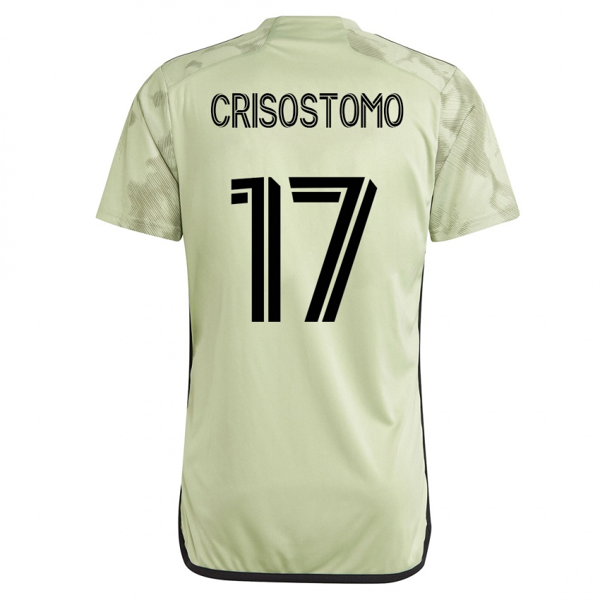 Femme Maillot Danny Crisostomo #17 Vert Tenues Extérieur 2023/24 T-Shirt Suisse
