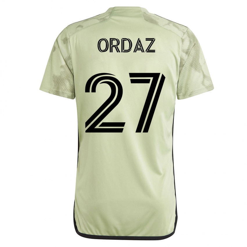 Femme Maillot Nathan Ordaz #27 Vert Tenues Extérieur 2023/24 T-Shirt Suisse