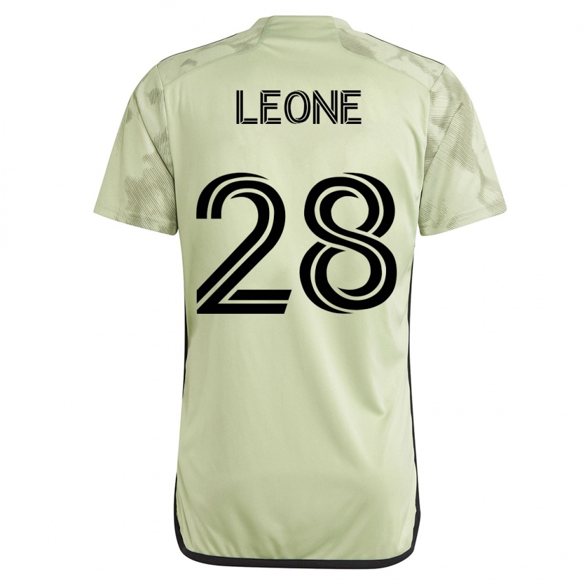 Femme Maillot Tony Leone #28 Vert Tenues Extérieur 2023/24 T-Shirt Suisse