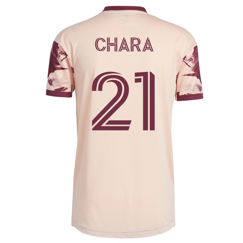 Damen Diego Chará #21 Cremefarben Auswärtstrikot Trikot 2023/24 T-Shirt Schweiz