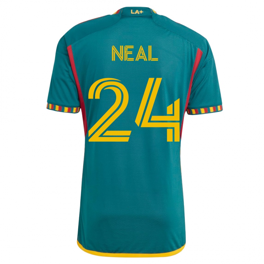 Femme Maillot Jalen Neal #24 Vert Tenues Extérieur 2023/24 T-Shirt Suisse