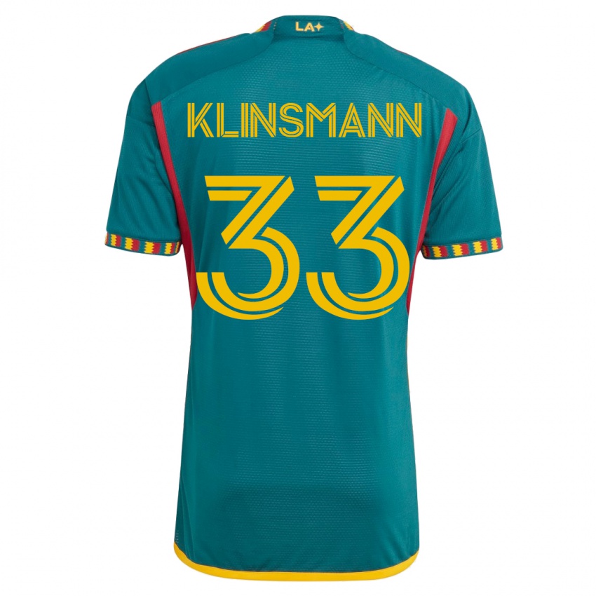 Femme Maillot Jonathan Klinsmann #33 Vert Tenues Extérieur 2023/24 T-Shirt Suisse