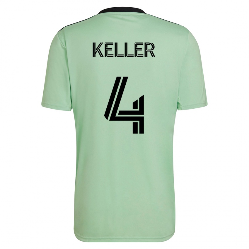 Damen Kipp Keller #4 Hellgrün Auswärtstrikot Trikot 2023/24 T-Shirt Schweiz