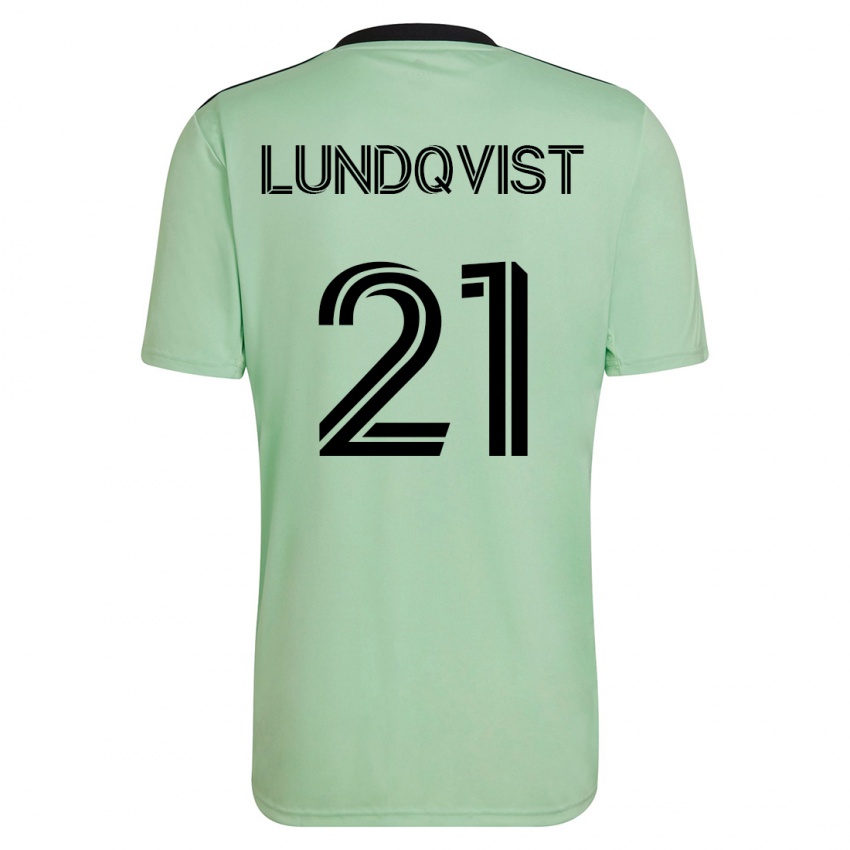 Damen Adam Lundqvist #21 Hellgrün Auswärtstrikot Trikot 2023/24 T-Shirt Schweiz