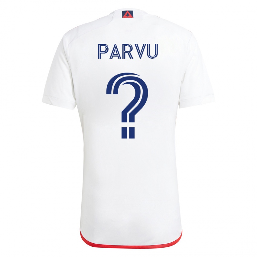 Damen Alexandru Parvu #0 Weiß Rot Auswärtstrikot Trikot 2023/24 T-Shirt Schweiz