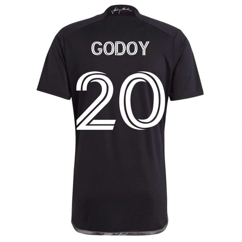 Damen Aníbal Godoy #20 Schwarz Auswärtstrikot Trikot 2023/24 T-Shirt Schweiz