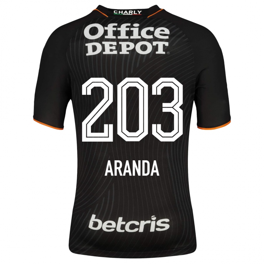 Damen Juan Aranda #203 Schwarz Auswärtstrikot Trikot 2023/24 T-Shirt Schweiz