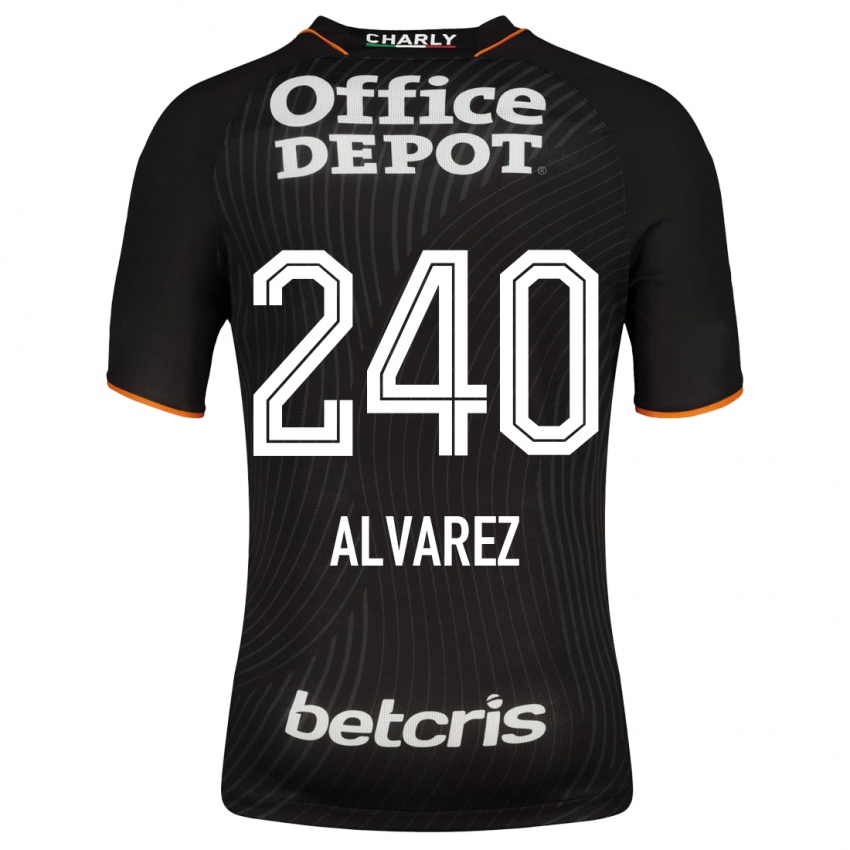Damen Gael Álvarez #240 Schwarz Auswärtstrikot Trikot 2023/24 T-Shirt Schweiz