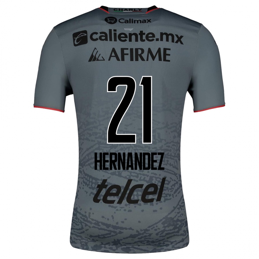 Femme Maillot Inglis Hernandez #21 Gris Tenues Extérieur 2023/24 T-Shirt Suisse