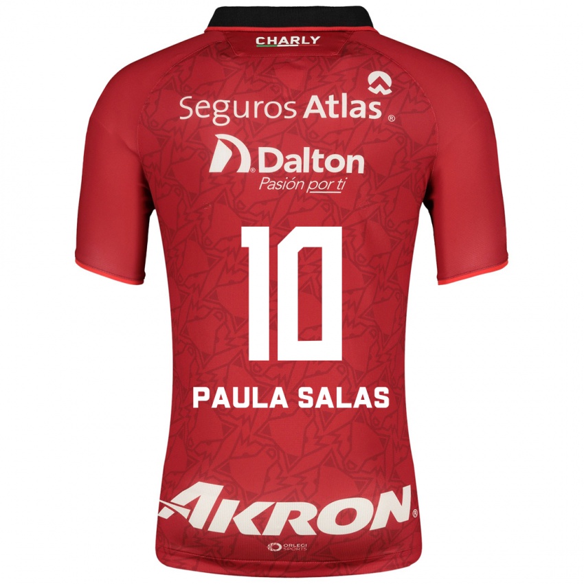 Damen María Paula Salas #10 Rot Auswärtstrikot Trikot 2023/24 T-Shirt Schweiz