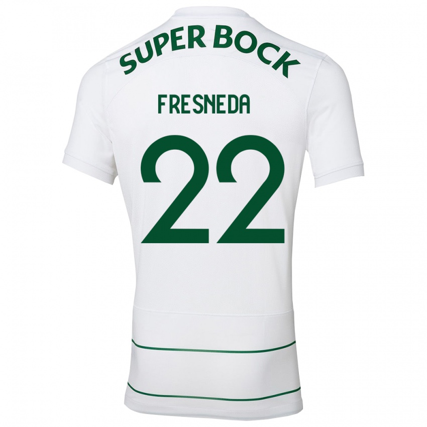 Damen Iván Fresneda #22 Weiß Auswärtstrikot Trikot 2023/24 T-Shirt Schweiz
