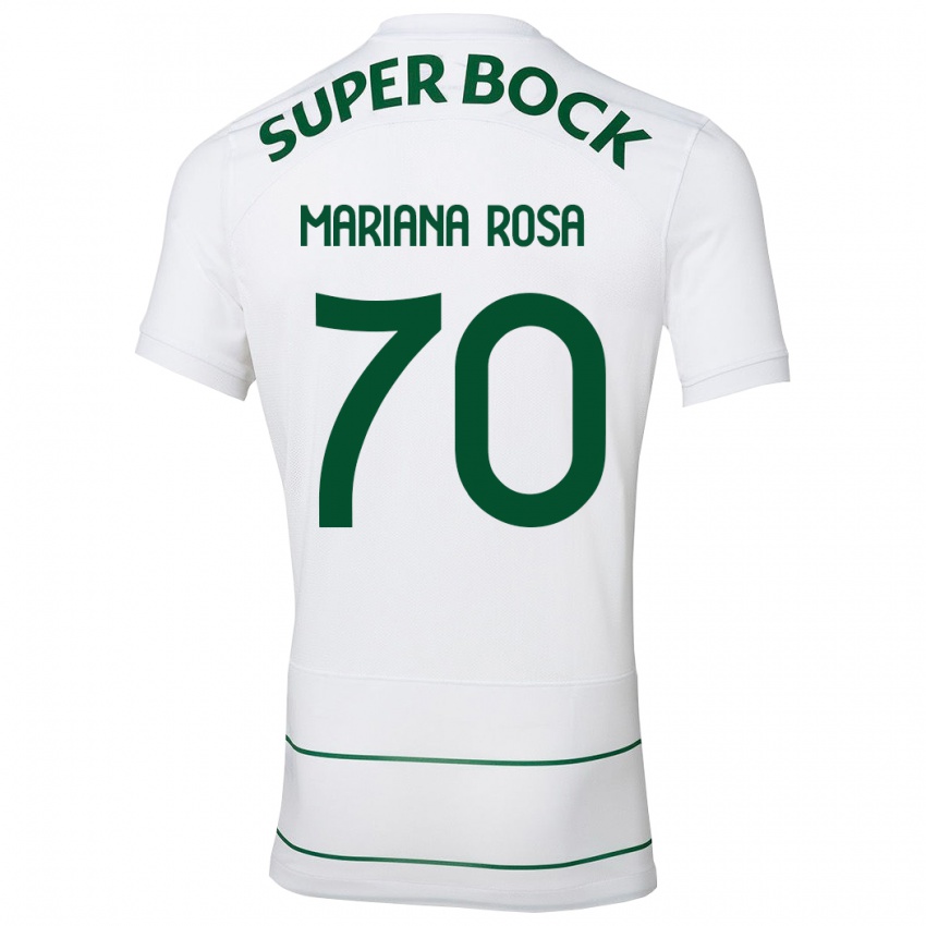 Femme Maillot Mariana Silva Pinto Vilaça Da Rosa #70 Blanc Tenues Extérieur 2023/24 T-Shirt Suisse