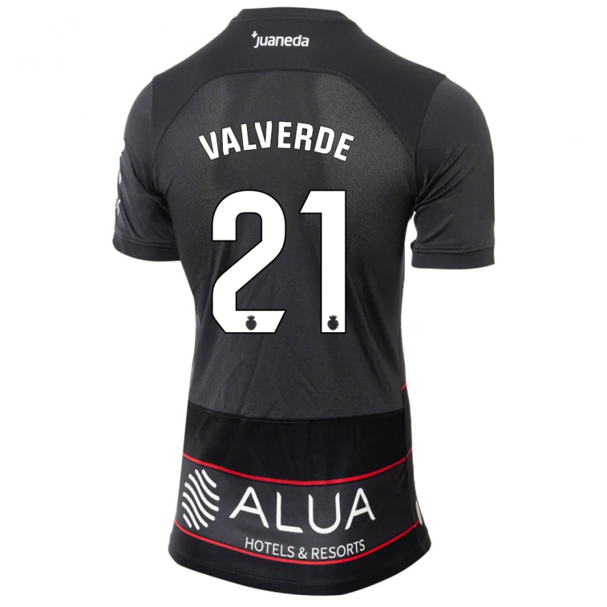 Damen David Valverde #21 Schwarz Auswärtstrikot Trikot 2023/24 T-Shirt Schweiz