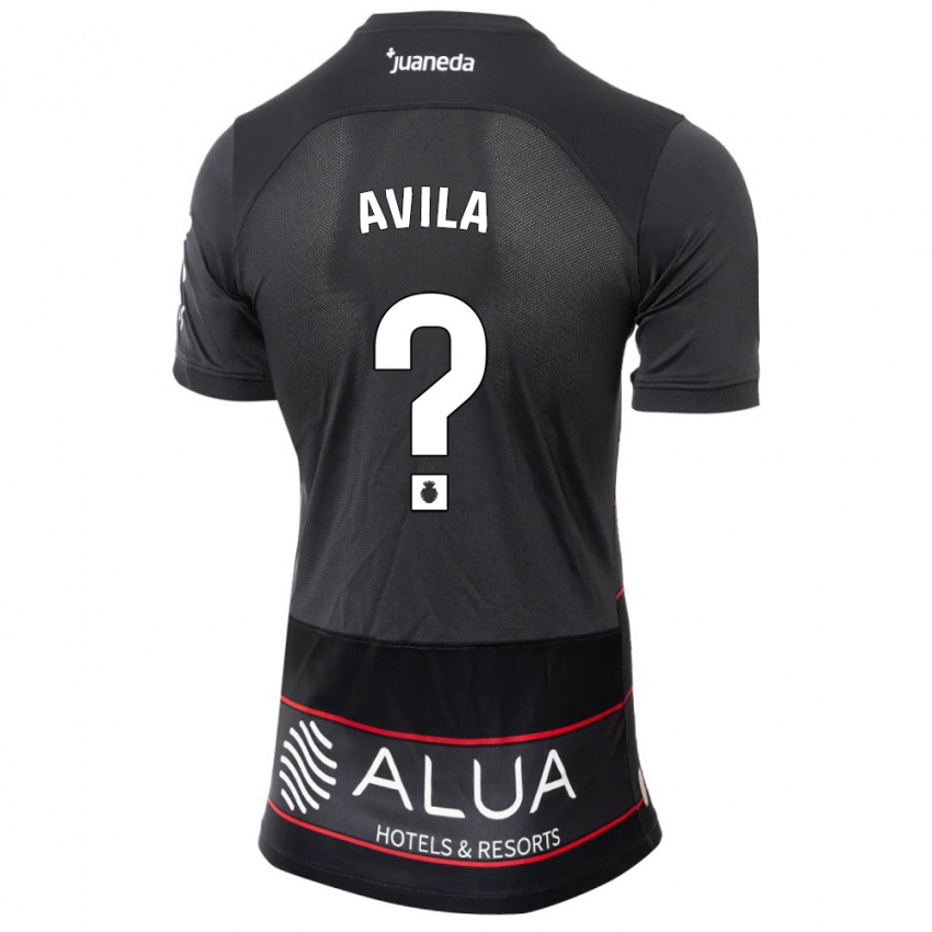 Damen Santiago Avila #0 Schwarz Auswärtstrikot Trikot 2023/24 T-Shirt Schweiz