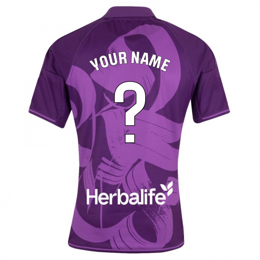 Femme Maillot Votre Nom #0 Violet Tenues Extérieur 2023/24 T-Shirt Suisse