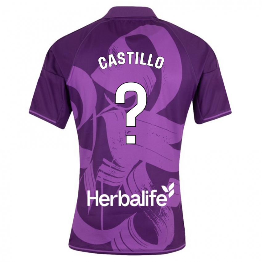 Damen Gonzalo Castillo #0 Violett Auswärtstrikot Trikot 2023/24 T-Shirt Schweiz