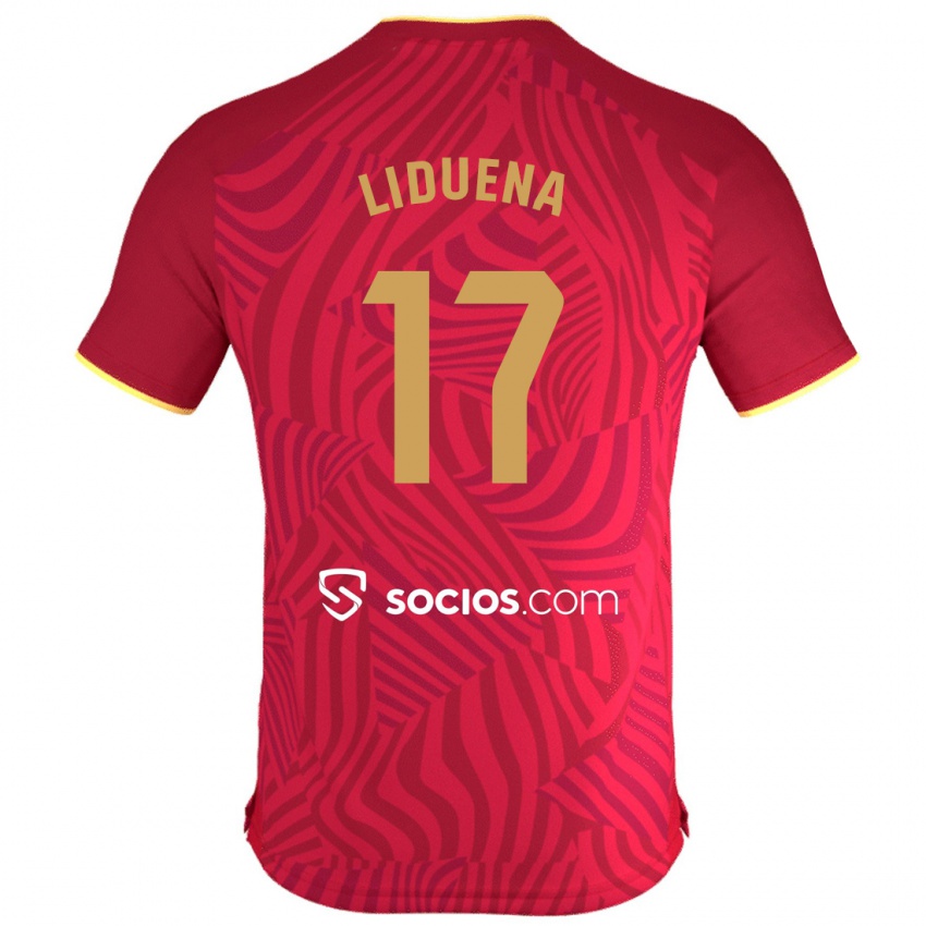 Damen Daniel Lidueña #17 Rot Auswärtstrikot Trikot 2023/24 T-Shirt Schweiz