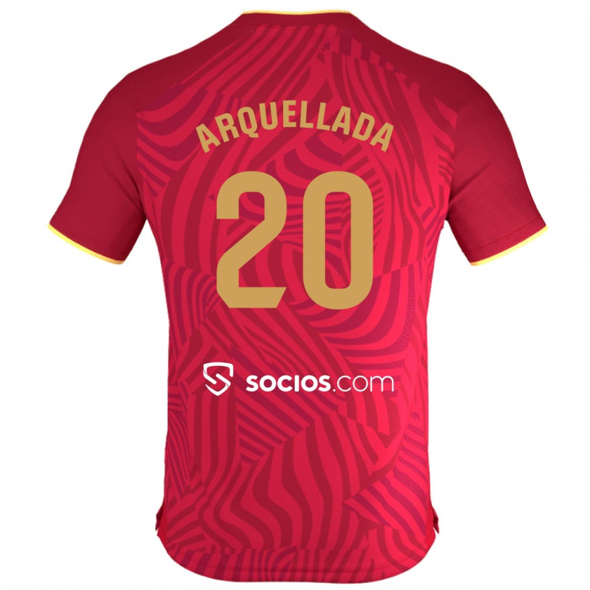 Damen Álvaro Arquellada #20 Rot Auswärtstrikot Trikot 2023/24 T-Shirt Schweiz