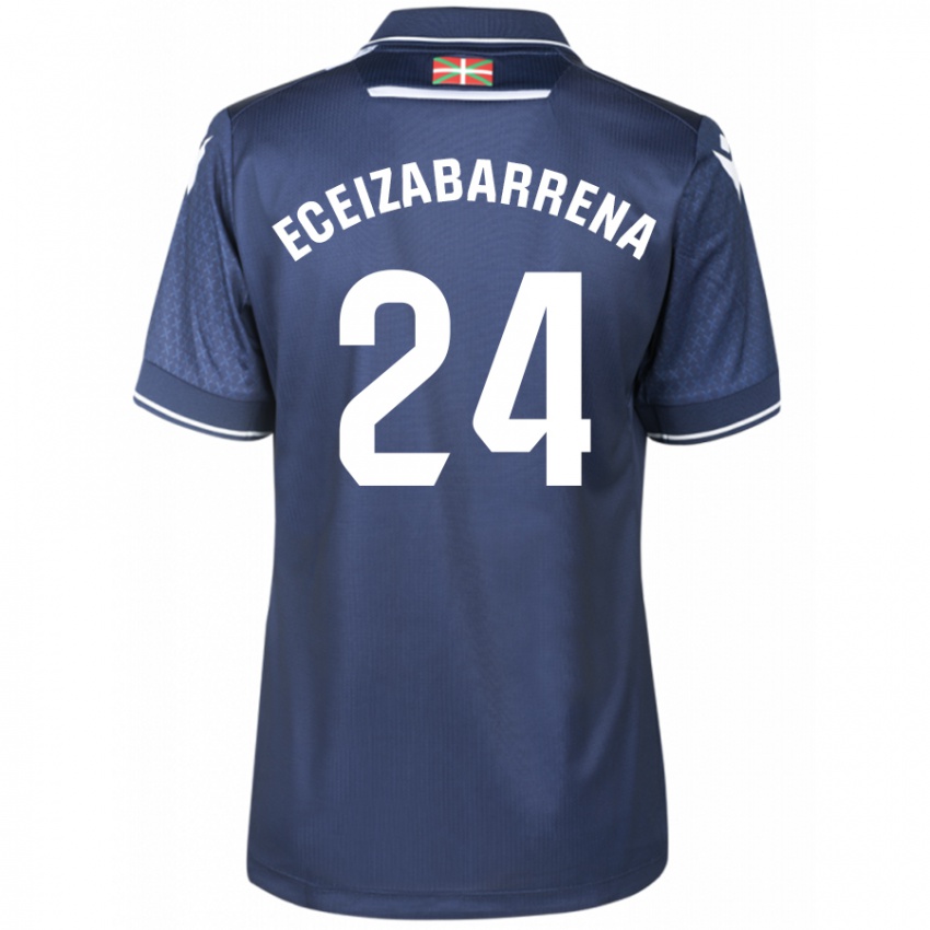 Damen Jon Eceizabarrena #24 Marine Auswärtstrikot Trikot 2023/24 T-Shirt Schweiz