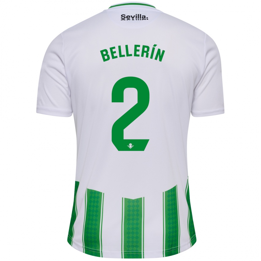 Enfant Maillot Hector Bellerin #2 Blanc Tenues Domicile 2023/24 T-Shirt Suisse