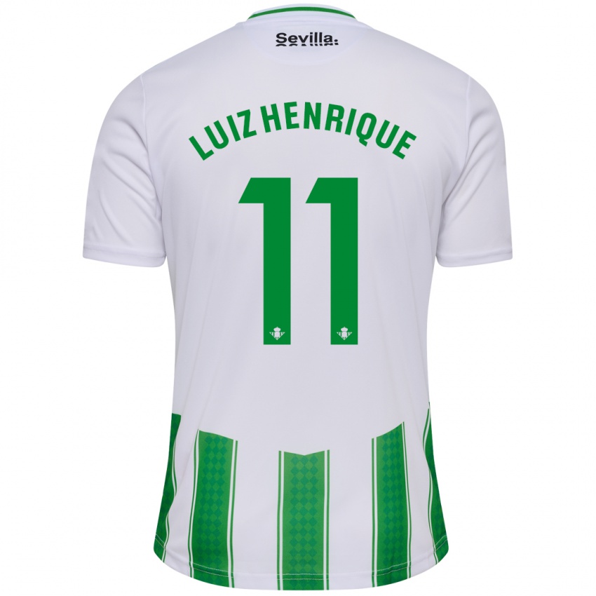 Kinder Luiz Henrique #11 Weiß Heimtrikot Trikot 2023/24 T-Shirt Schweiz