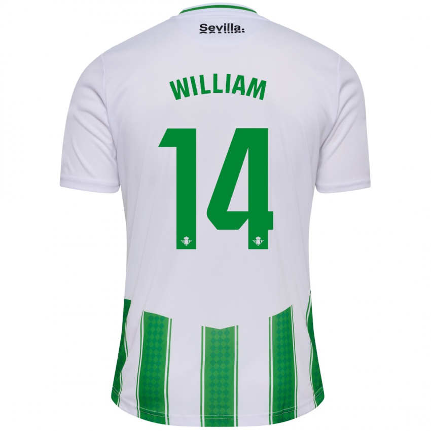 Enfant Maillot William Carvalho #14 Blanc Tenues Domicile 2023/24 T-Shirt Suisse