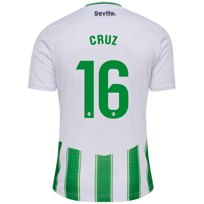 Kinder Juan Cruz #16 Weiß Heimtrikot Trikot 2023/24 T-Shirt Schweiz