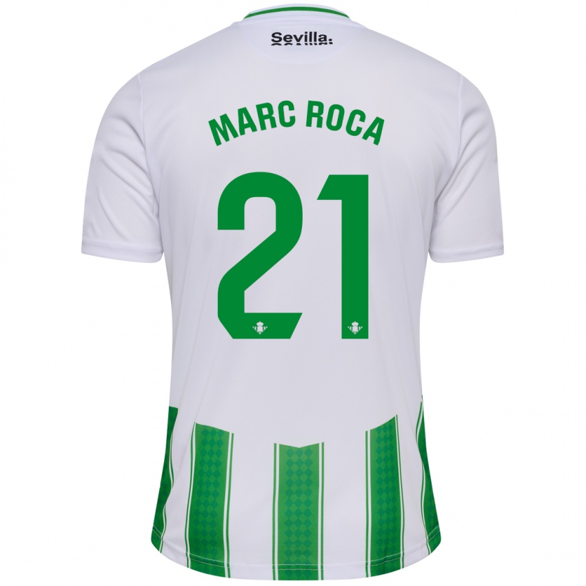 Enfant Maillot Marc Roca #21 Blanc Tenues Domicile 2023/24 T-Shirt Suisse