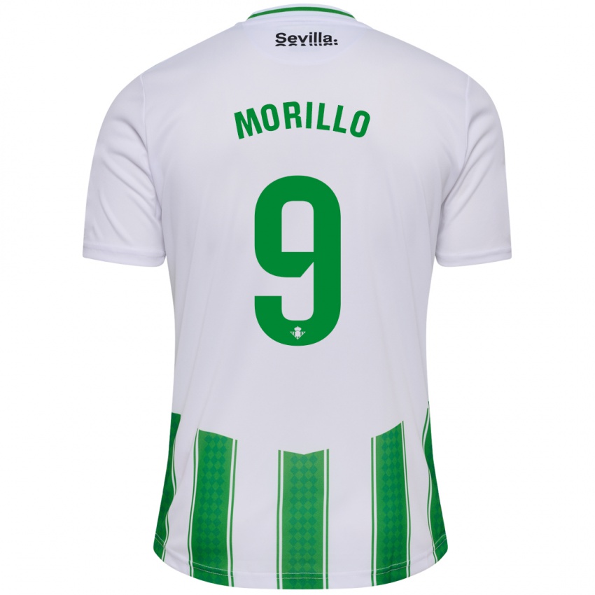 Enfant Maillot Manu Morillo #9 Blanc Tenues Domicile 2023/24 T-Shirt Suisse