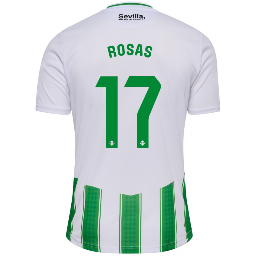 Enfant Maillot Berto Rosas #17 Blanc Tenues Domicile 2023/24 T-Shirt Suisse