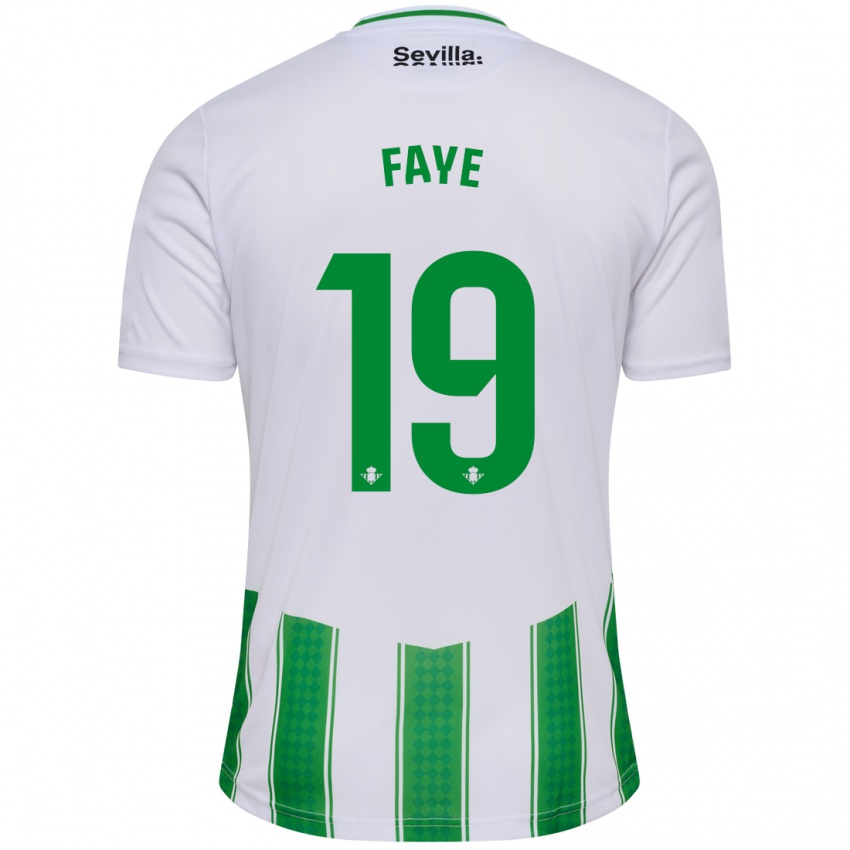 Enfant Maillot Souleymane Faye #19 Blanc Tenues Domicile 2023/24 T-Shirt Suisse
