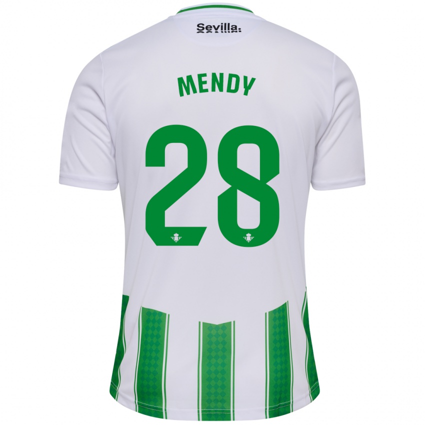 Enfant Maillot Nobel Mendy #28 Blanc Tenues Domicile 2023/24 T-Shirt Suisse