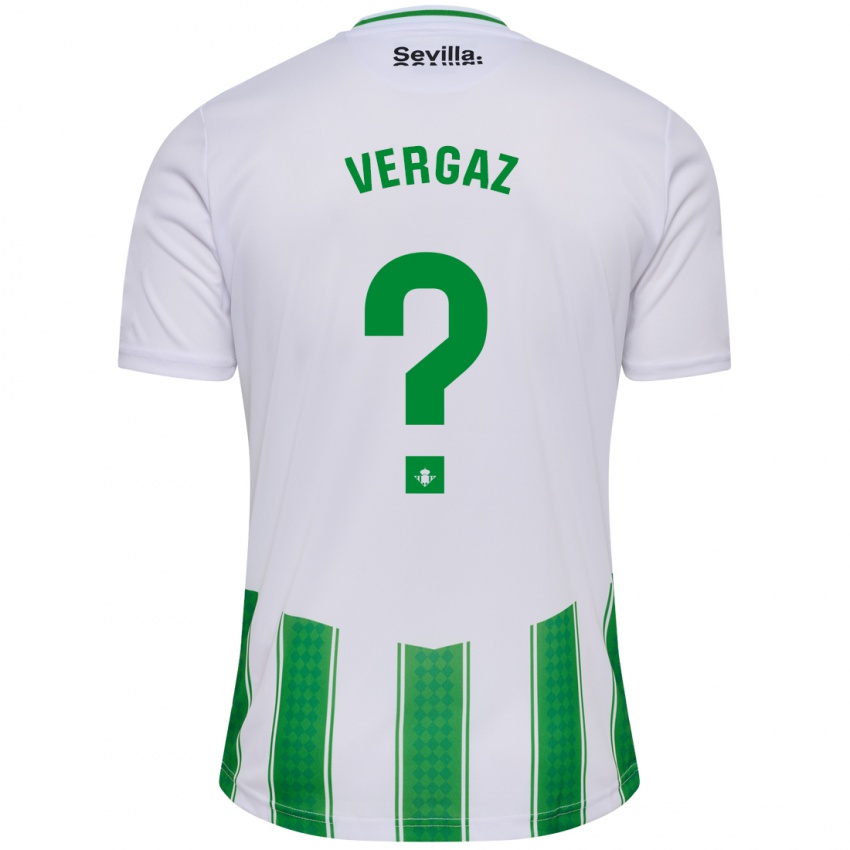 Enfant Maillot Alejandro Vergaz #0 Blanc Tenues Domicile 2023/24 T-Shirt Suisse