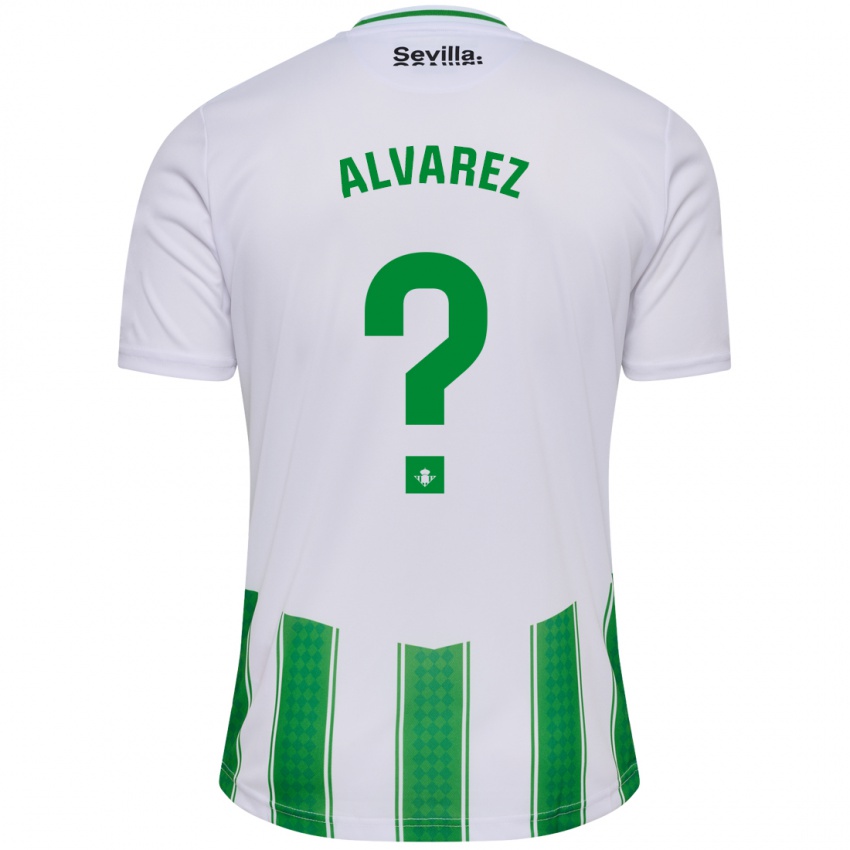 Enfant Maillot Marco Álvarez #0 Blanc Tenues Domicile 2023/24 T-Shirt Suisse