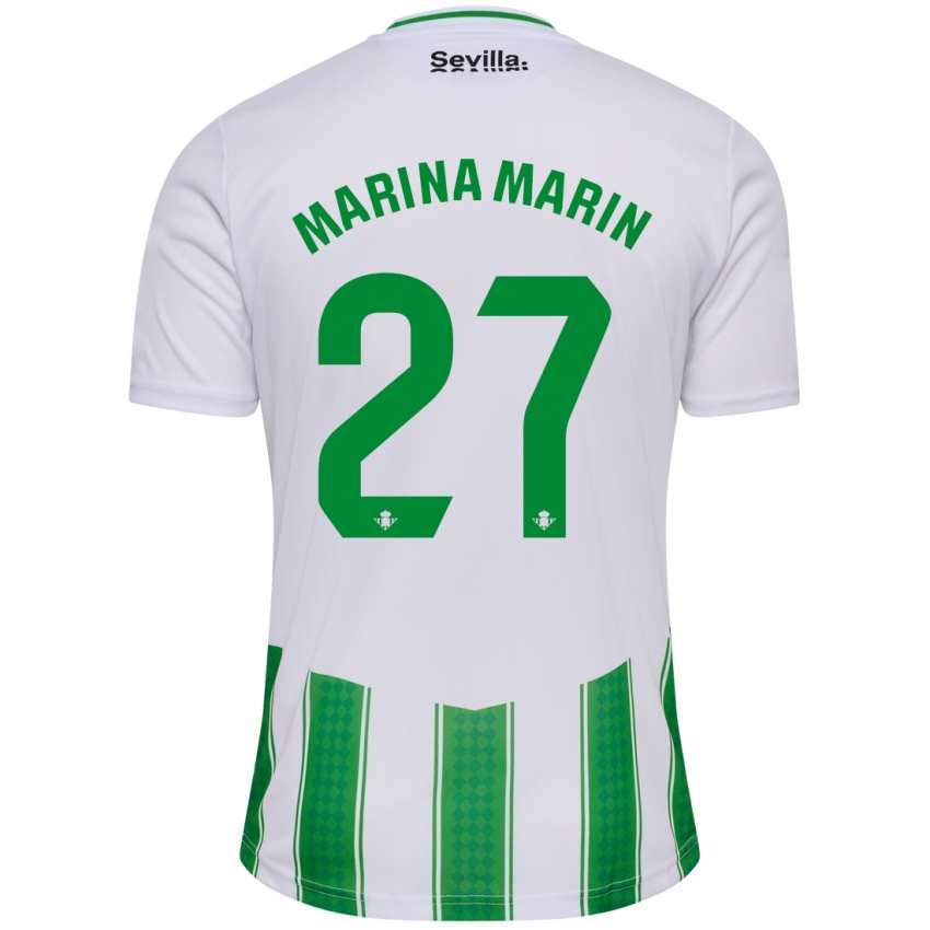 Kinder Marina Marín #27 Weiß Heimtrikot Trikot 2023/24 T-Shirt Schweiz