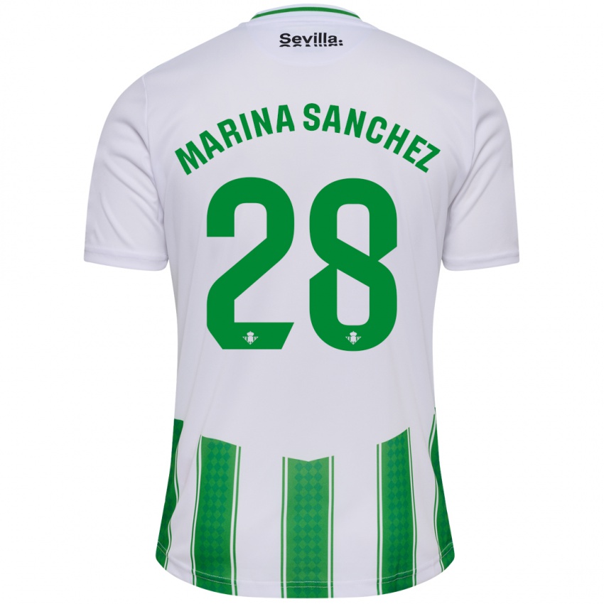 Kinder Marina Sánchez #28 Weiß Heimtrikot Trikot 2023/24 T-Shirt Schweiz