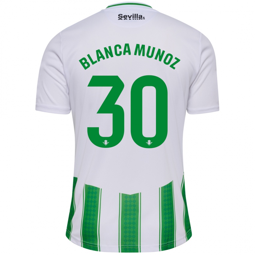 Kinder Blanca Muñoz #30 Weiß Heimtrikot Trikot 2023/24 T-Shirt Schweiz