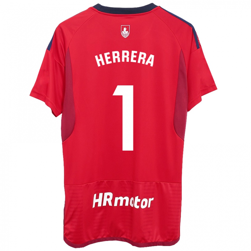 Enfant Maillot Sergio Herrera #1 Rouge Tenues Domicile 2023/24 T-Shirt Suisse